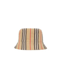 Reversible bobble with iconic stripes - Archive Beige