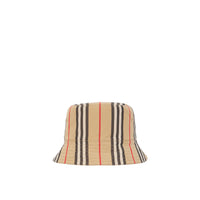 Reversible bobble with iconic stripes - Archive Beige