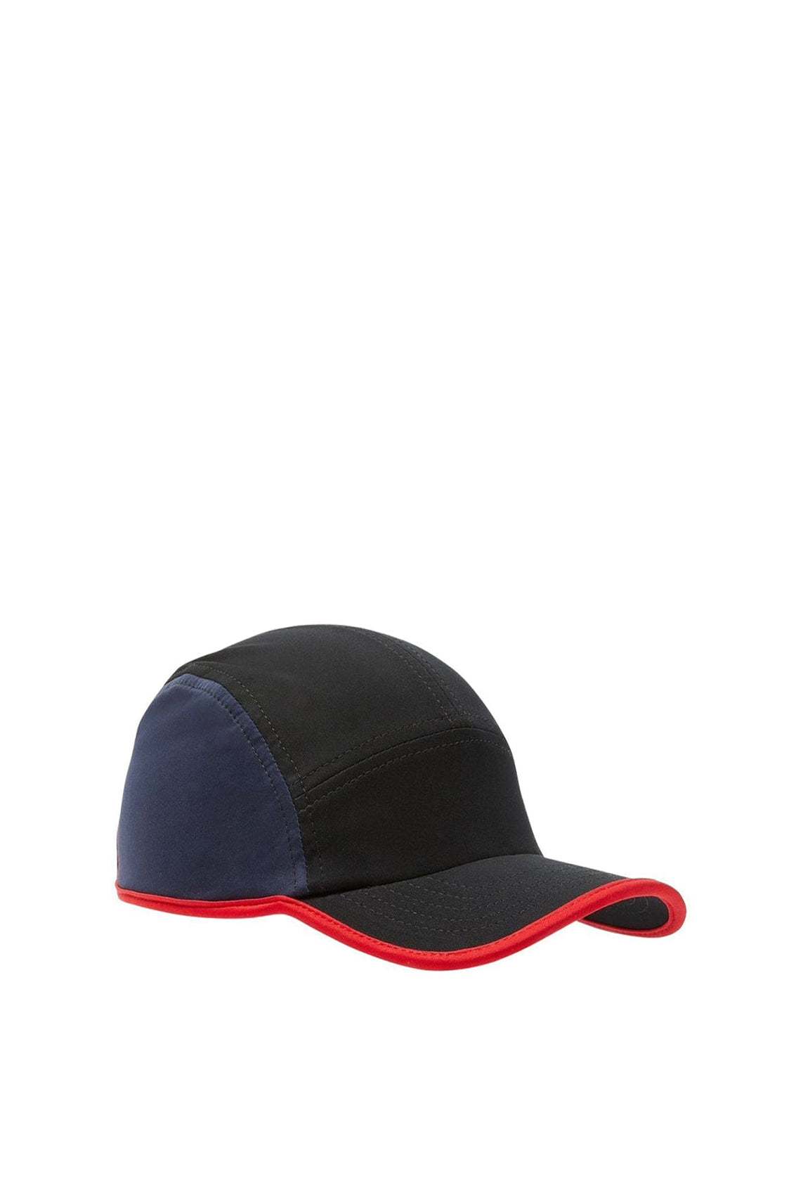 5-panel cap - Black & Blue & Red