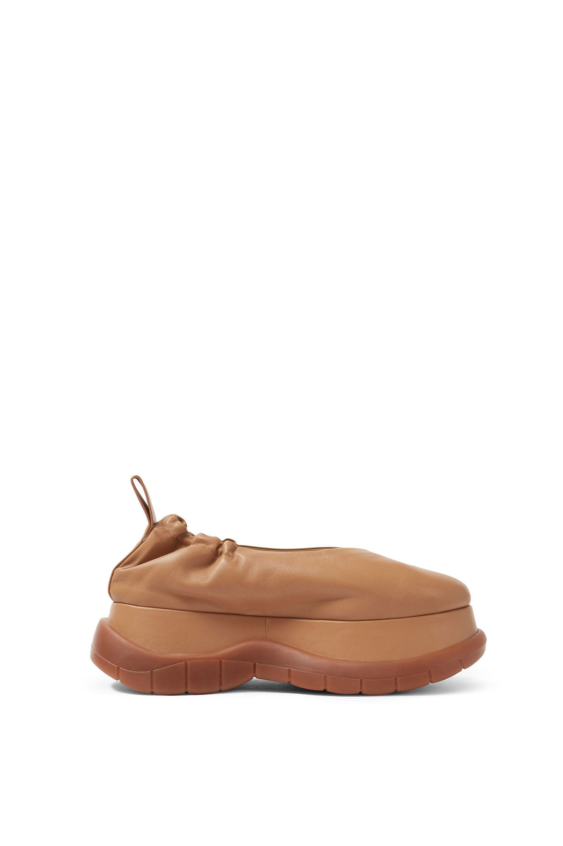 Captiva platform ballerinas in leather - Beige