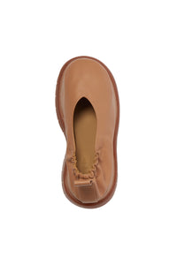 Captiva platform ballerinas in leather - Beige