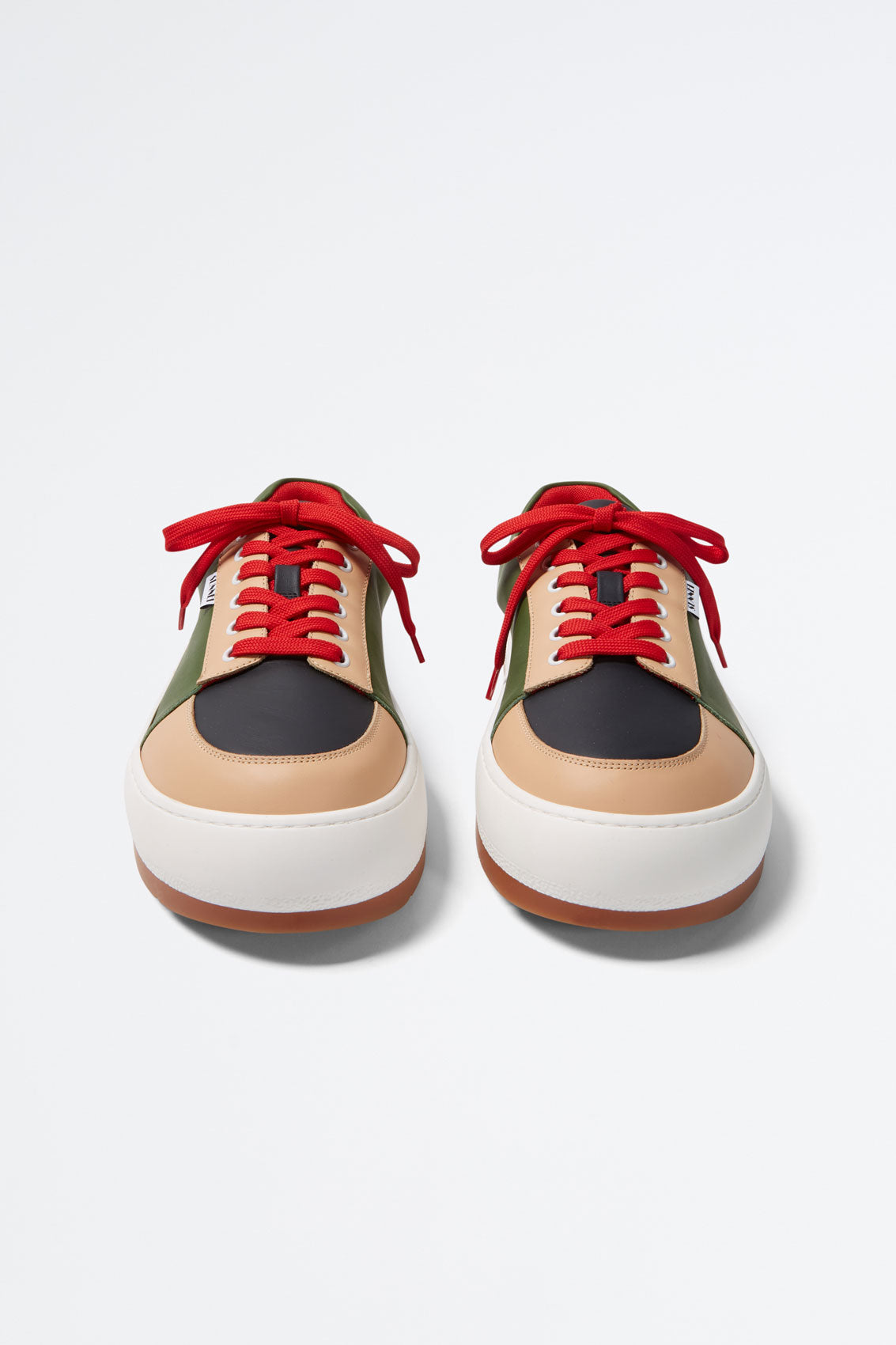 Rêveur leather sneakers - Green & Blue