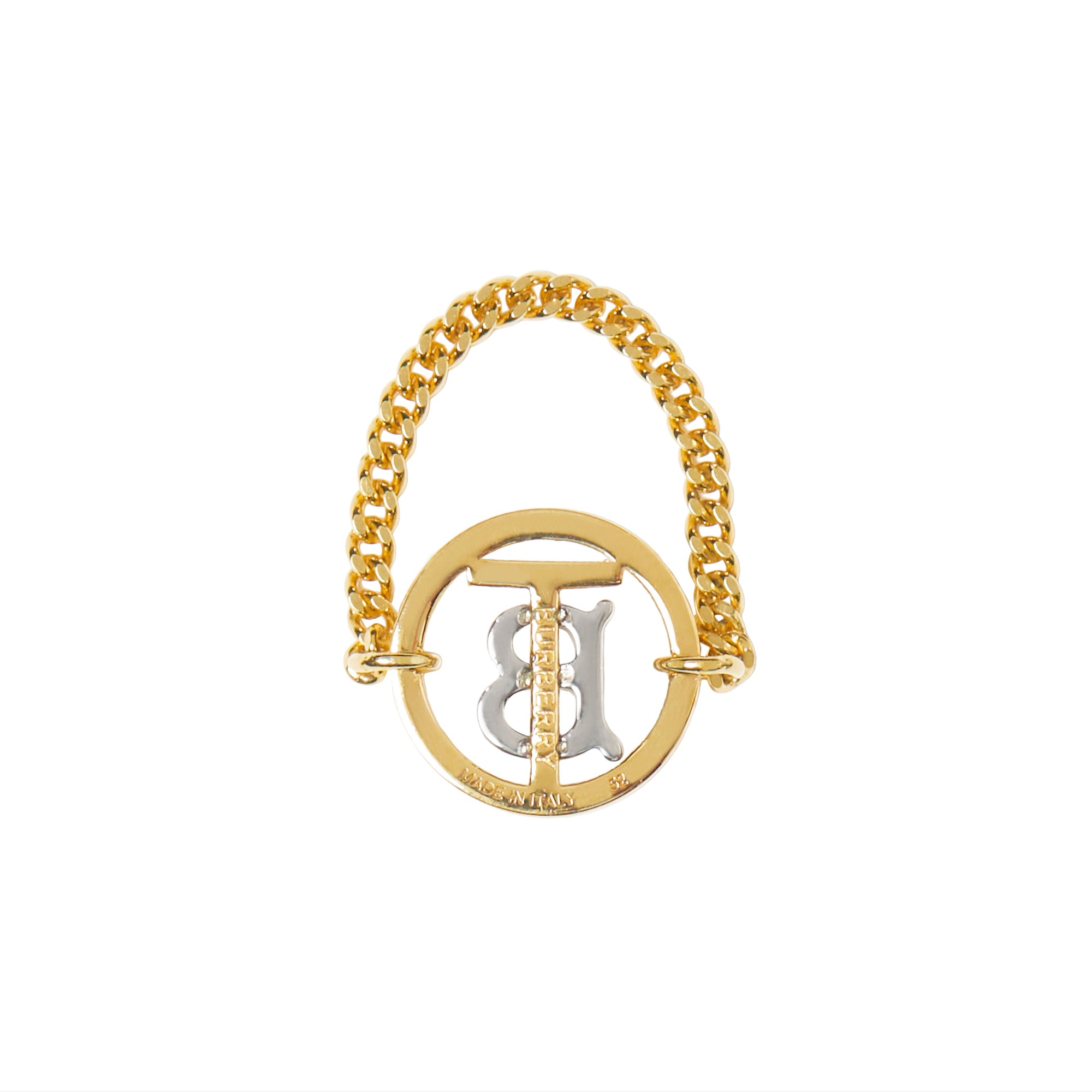 33 qty Bague plaquée or et monogramme - Light gold & Palladio