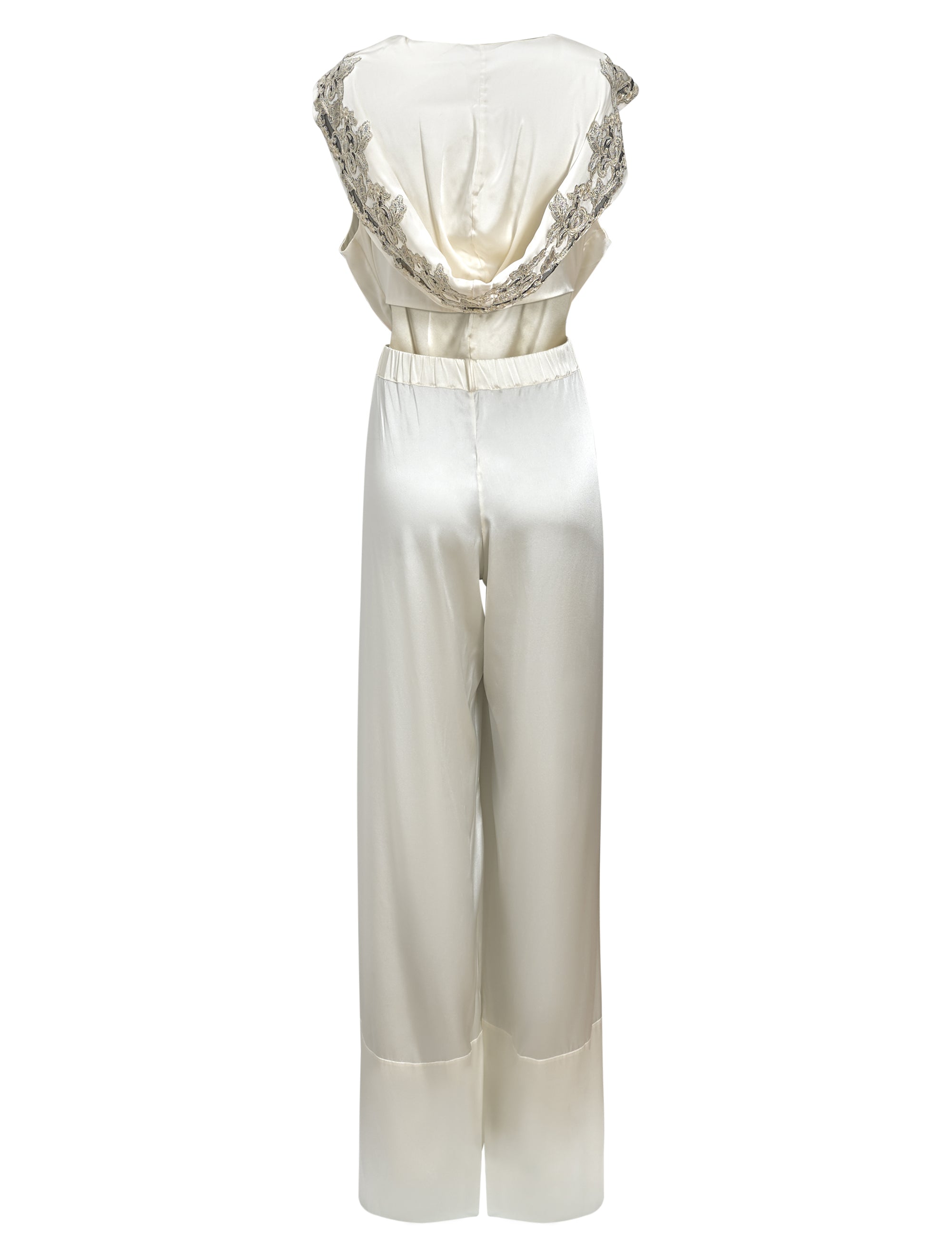 Silk Maison jumpsuit - Avorio & Nero