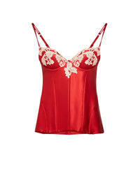 Corset Maison en soie - Rosso & Rosa