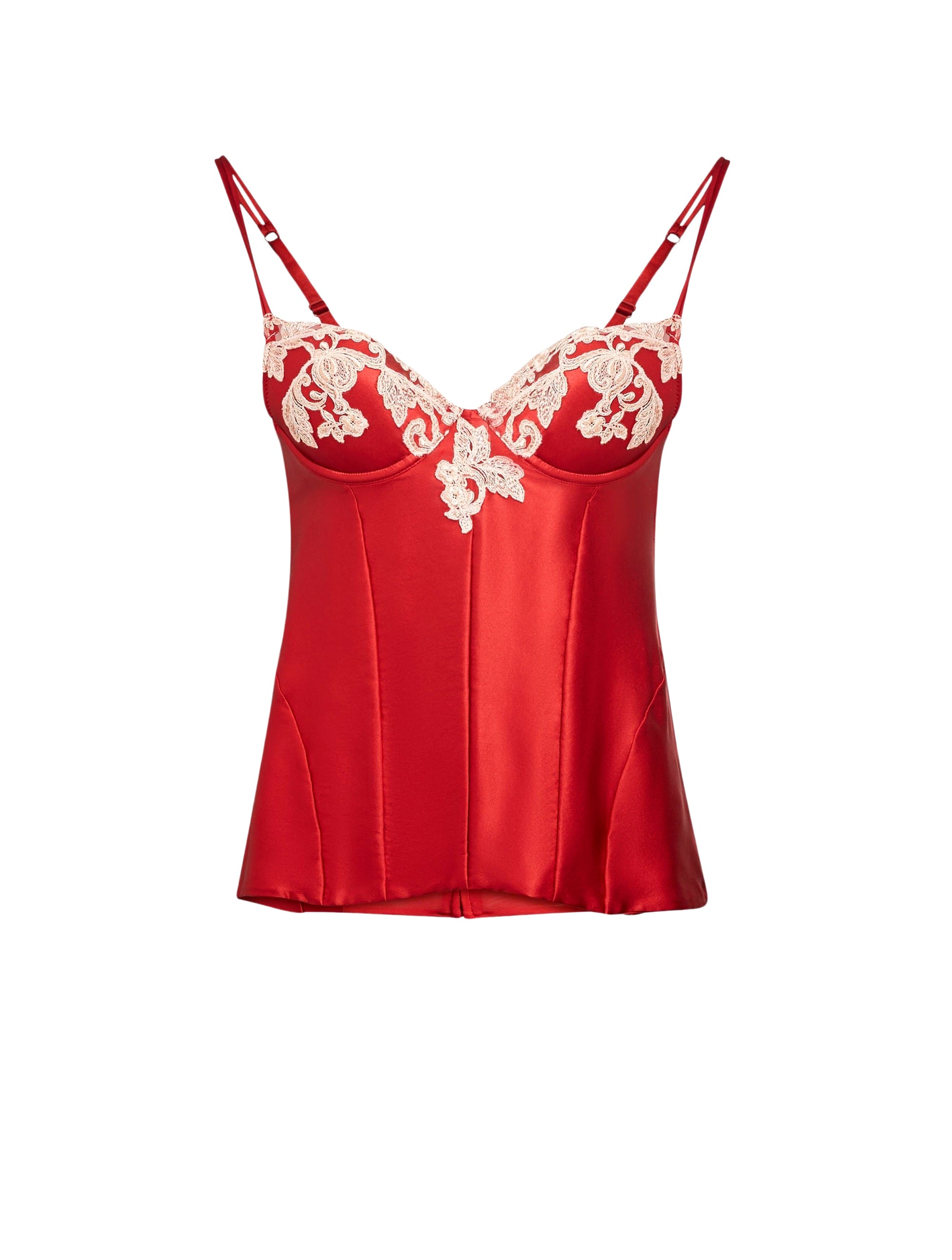 Maison silk corset - Rosso & Rosa