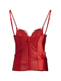 Corset Maison en soie - Rosso & Rosa