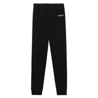 Wide embroidery jogging trousers - Black