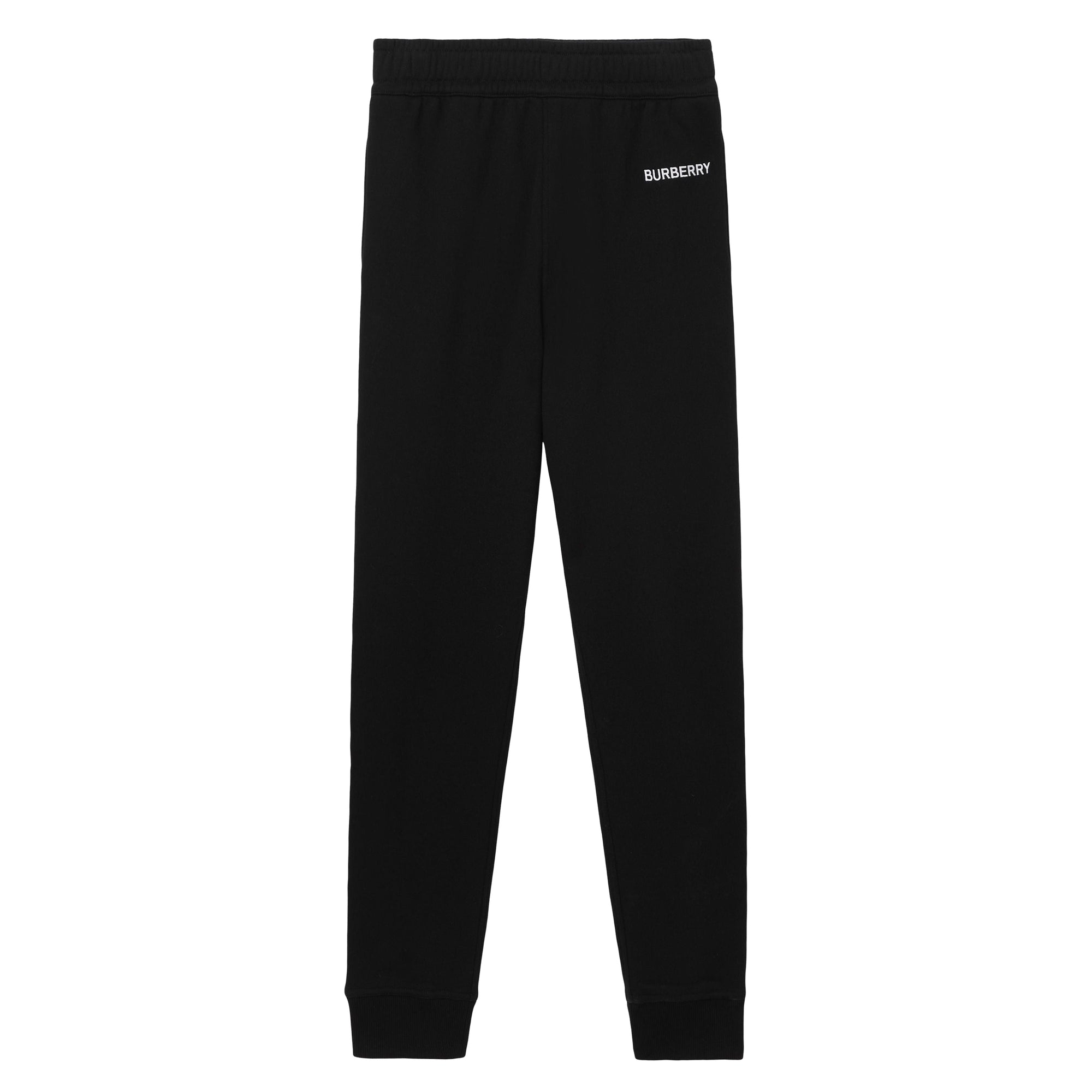 Wide embroidery jogging trousers - Black