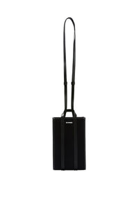 Parallelepiped shoulder bag for iPhone - Black