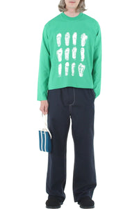 Long-sleeved graphic T-shirt - Green