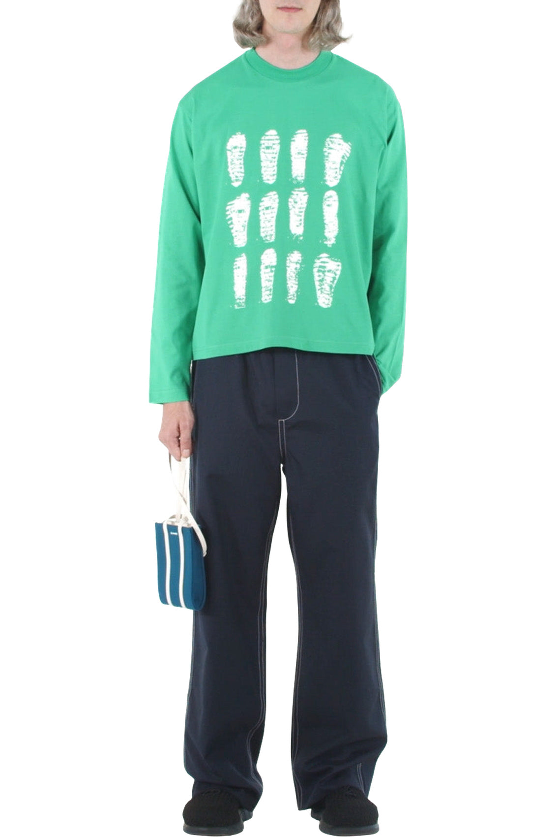 Long-sleeved graphic T-shirt - Green