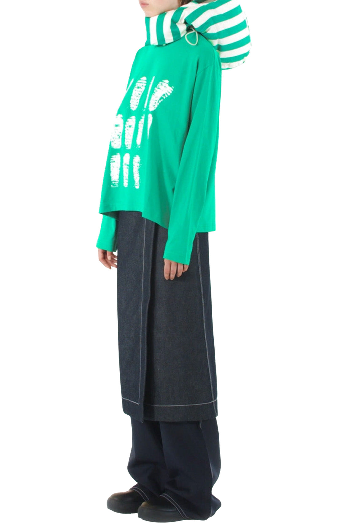 Long-sleeved graphic T-shirt - Green