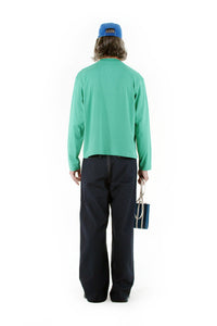 Long-sleeved graphic T-shirt - Green