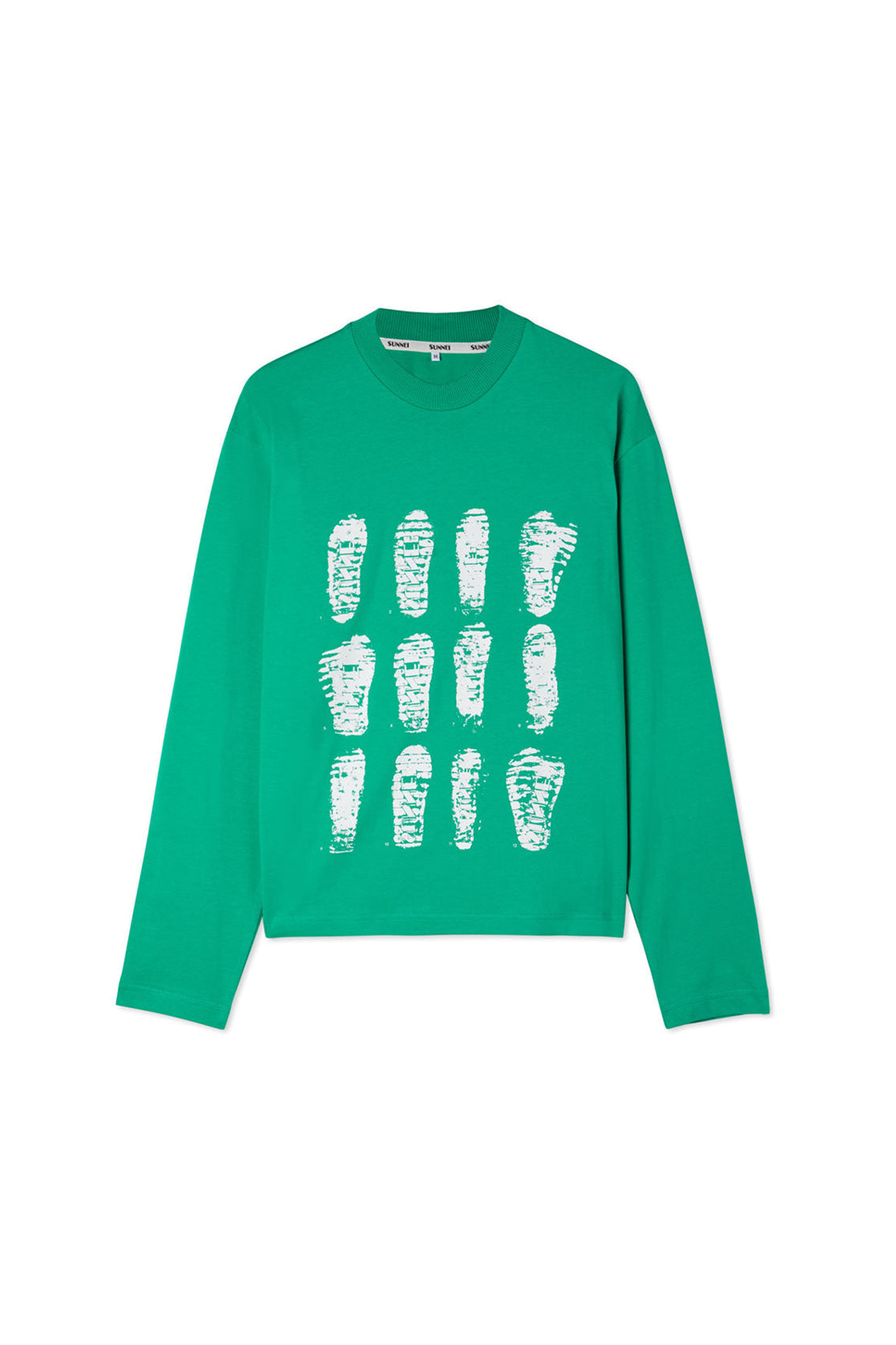 Long-sleeved graphic T-shirt - Green