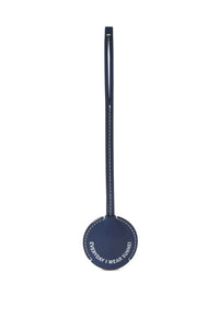 Eiws leather key ring - Navy Blue