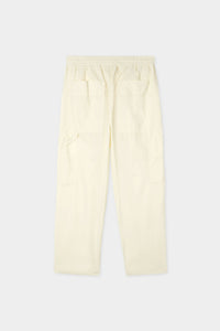 Uniform elastic trousers - Cream