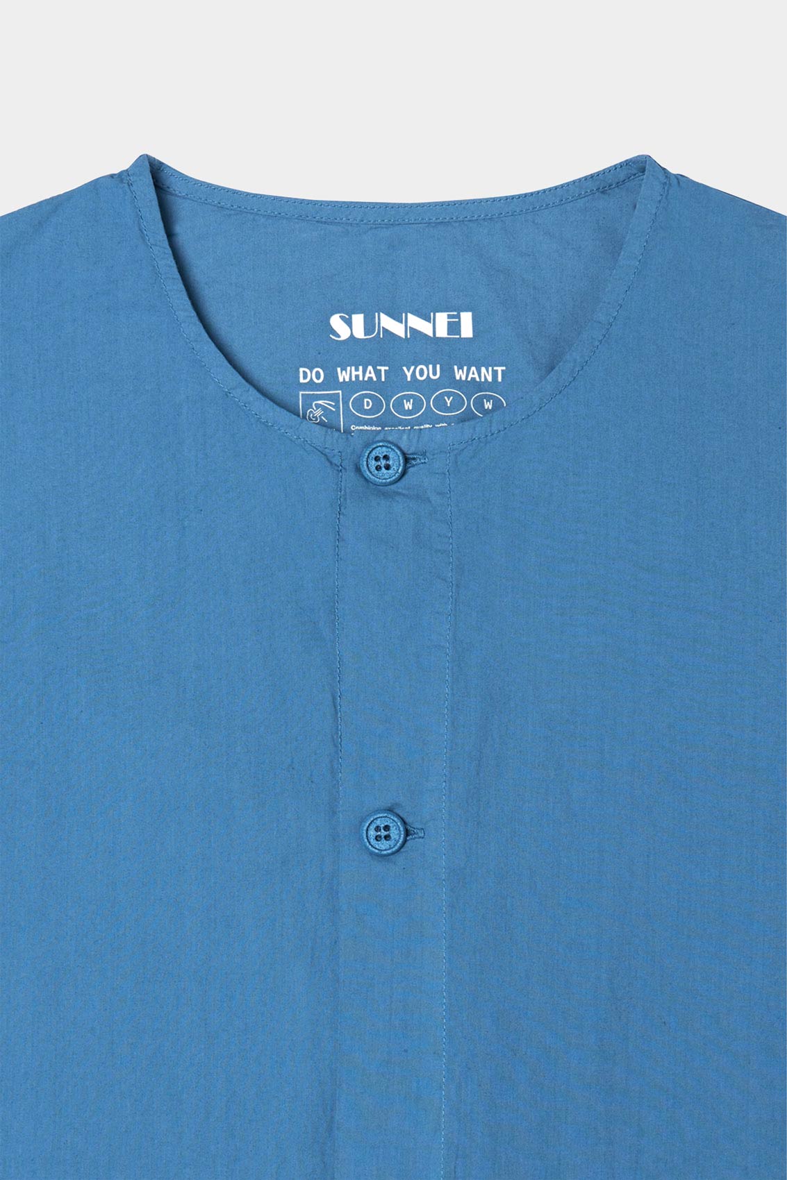 Customisable oversize shirt - Light Blue