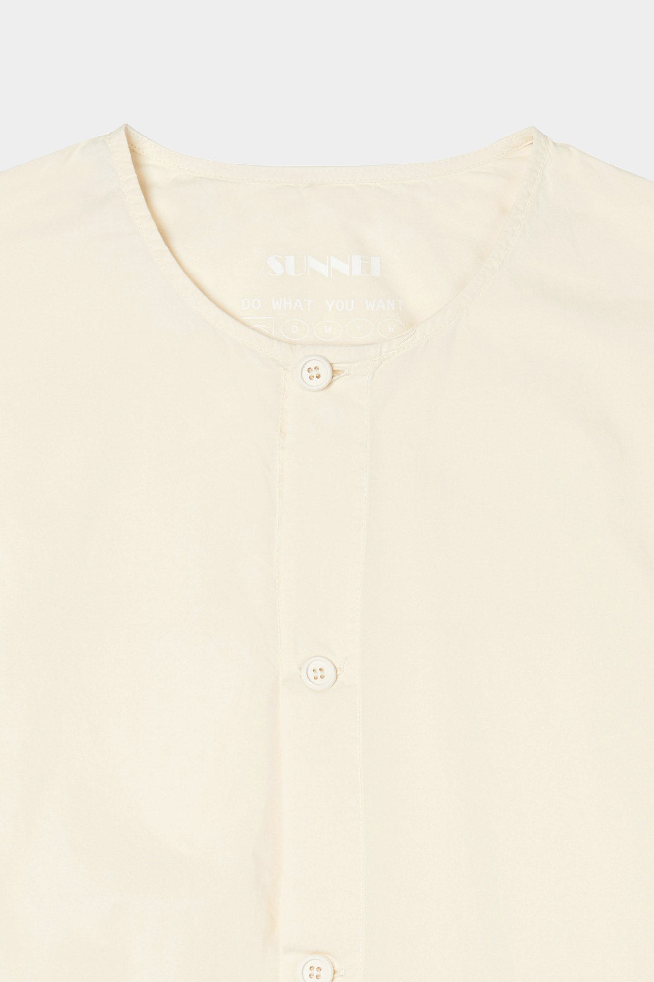 Customisable oversize shirt - Cream