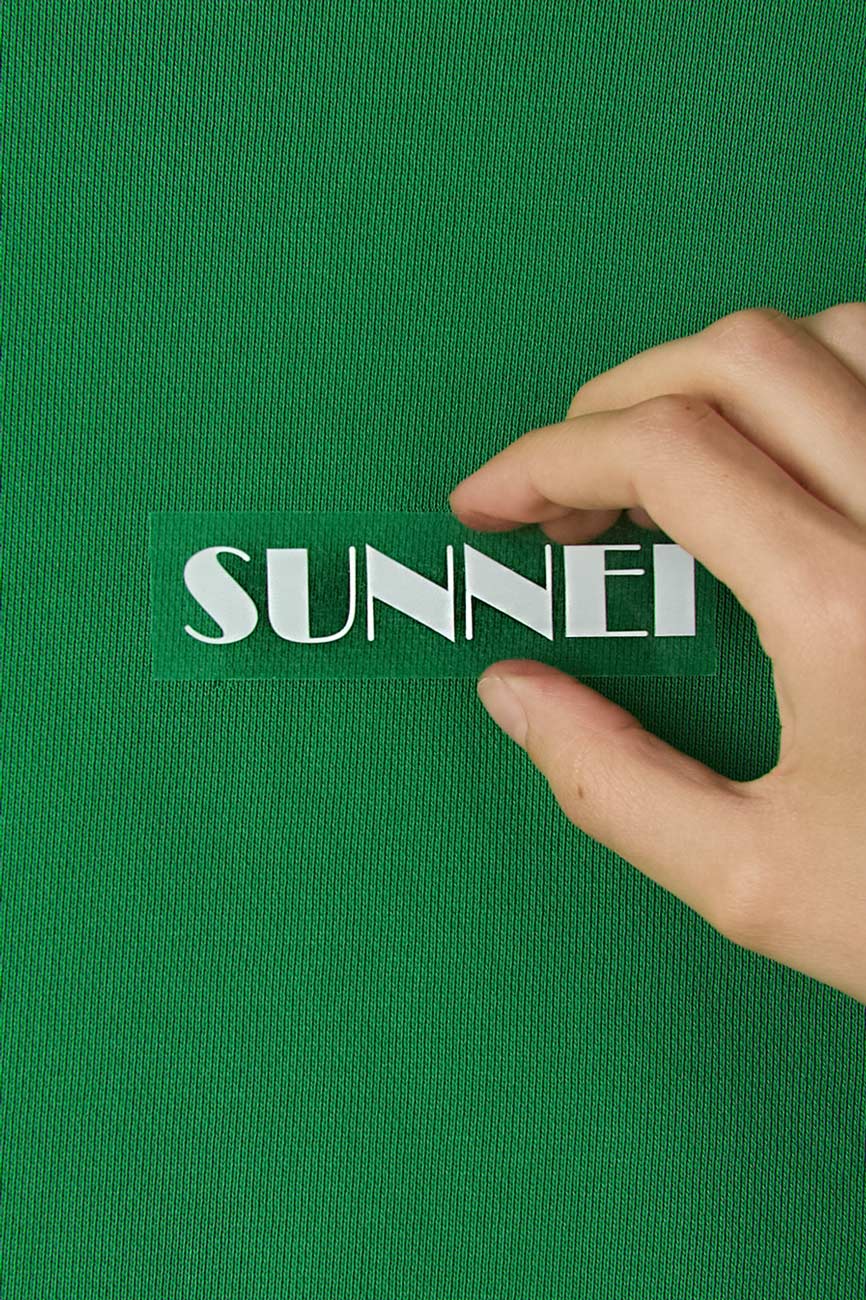 Classic jumper with customisable logo - Forest Green