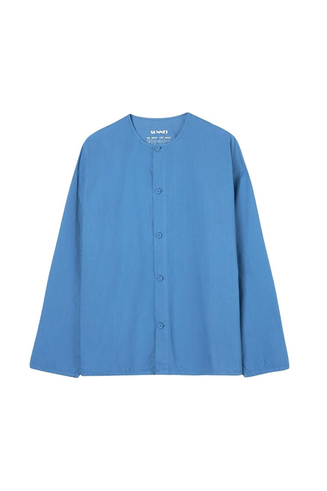 Customisable oversize shirt - Light Blue