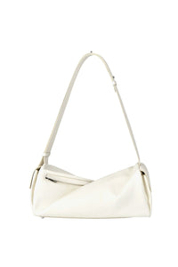 Labauletto twisted leather shoulder bag - White