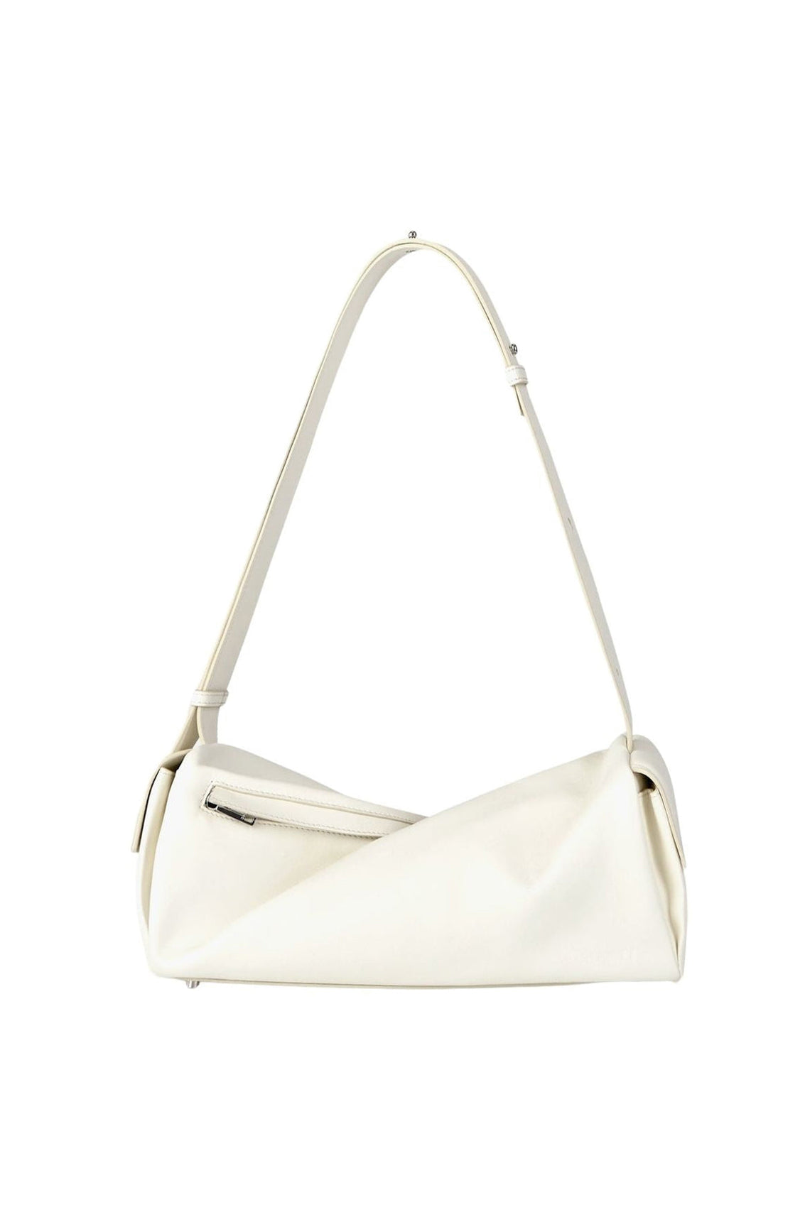 Labauletto twisted leather shoulder bag - White