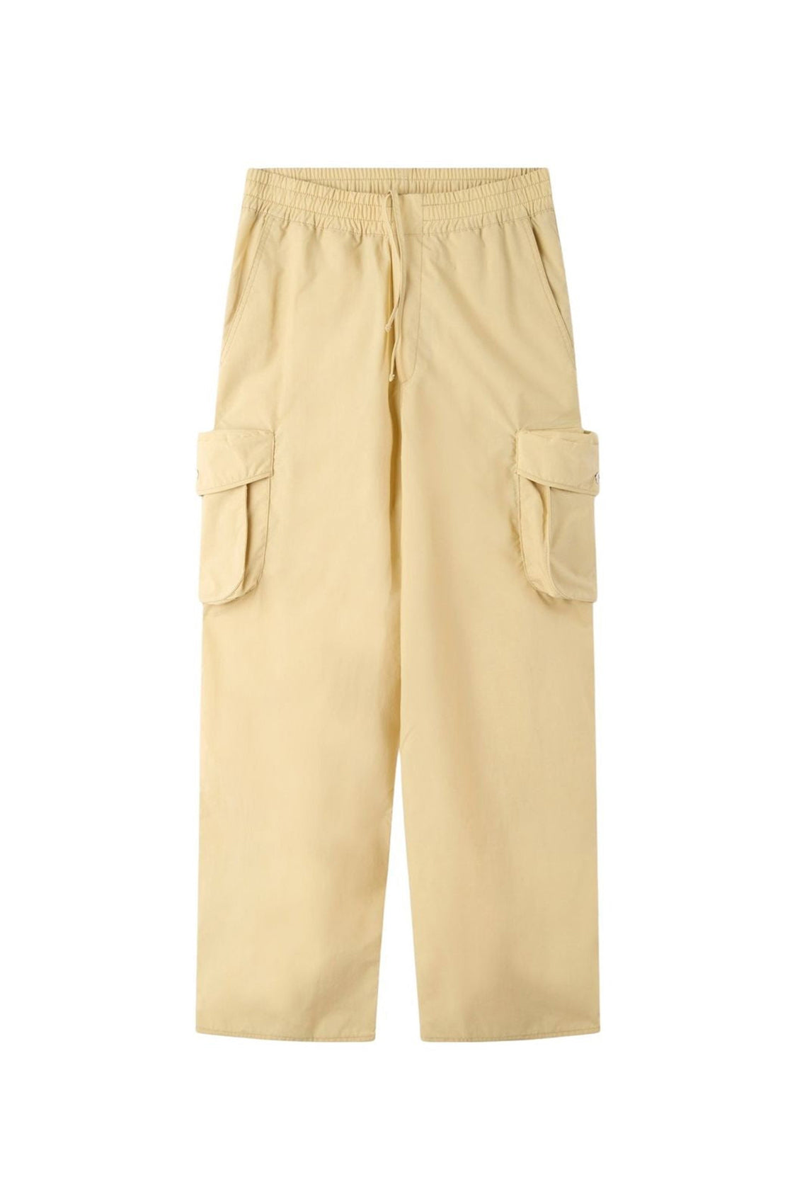 Elastic cargo trousers - Beige