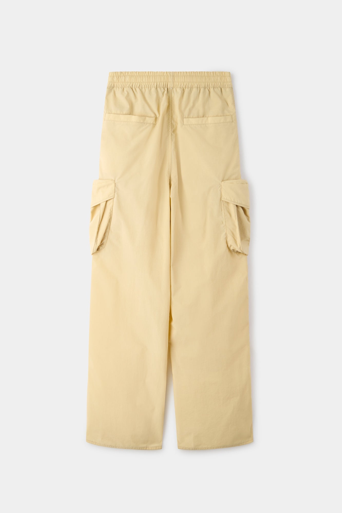 Elastic cargo trousers - Beige