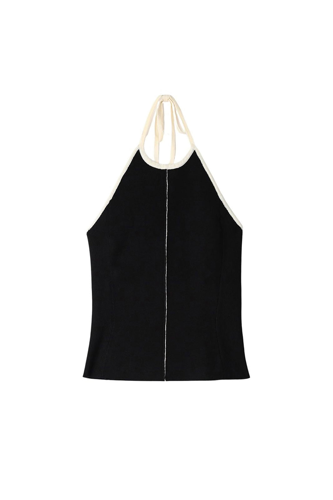 Knitted tank top - Black