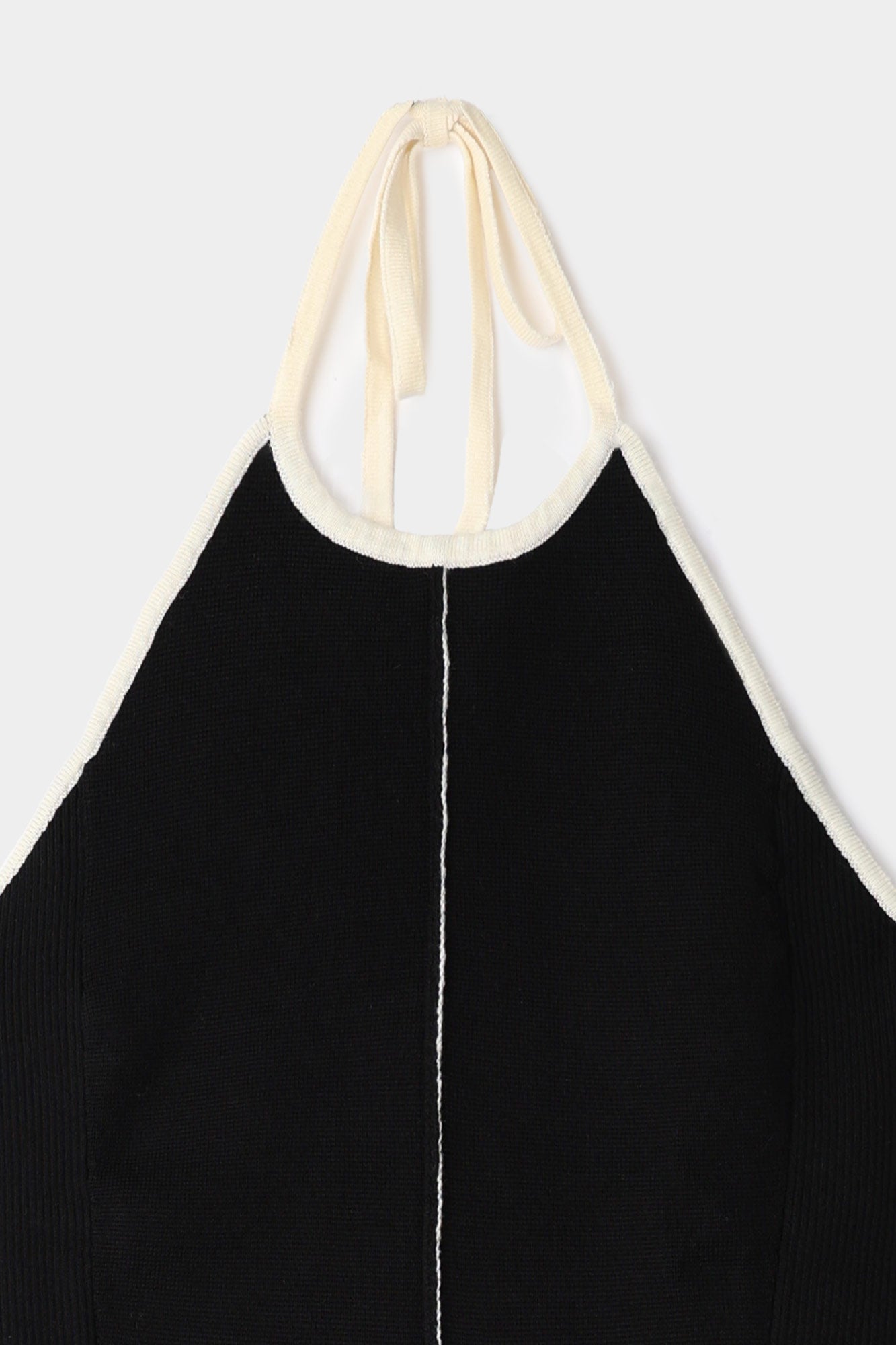 Knitted tank top - Black