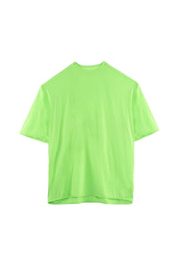 Oversized round-neck T-shirt - Fluo Green