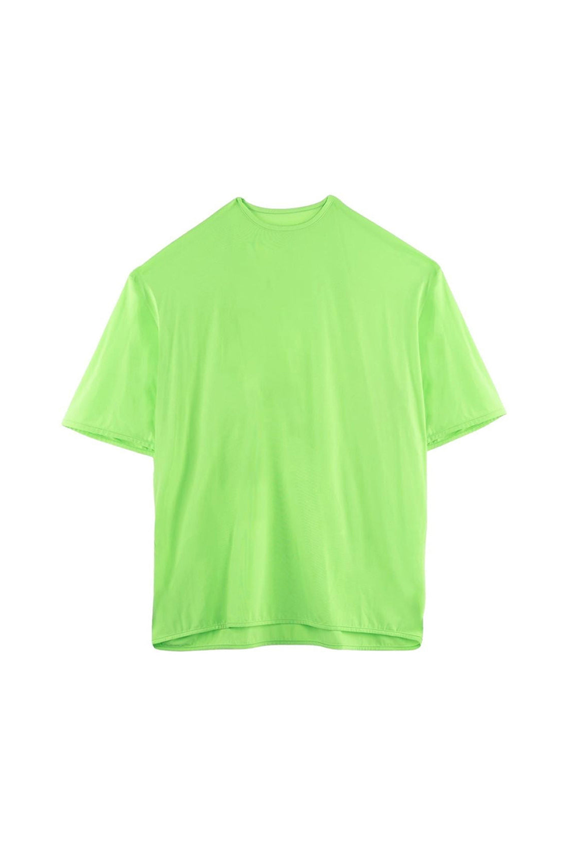 Oversized round-neck T-shirt - Fluo Green