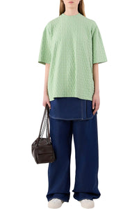 Round-neck logo T-shirt - Sage Green