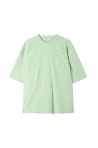 Round-neck logo T-shirt - Sage Green