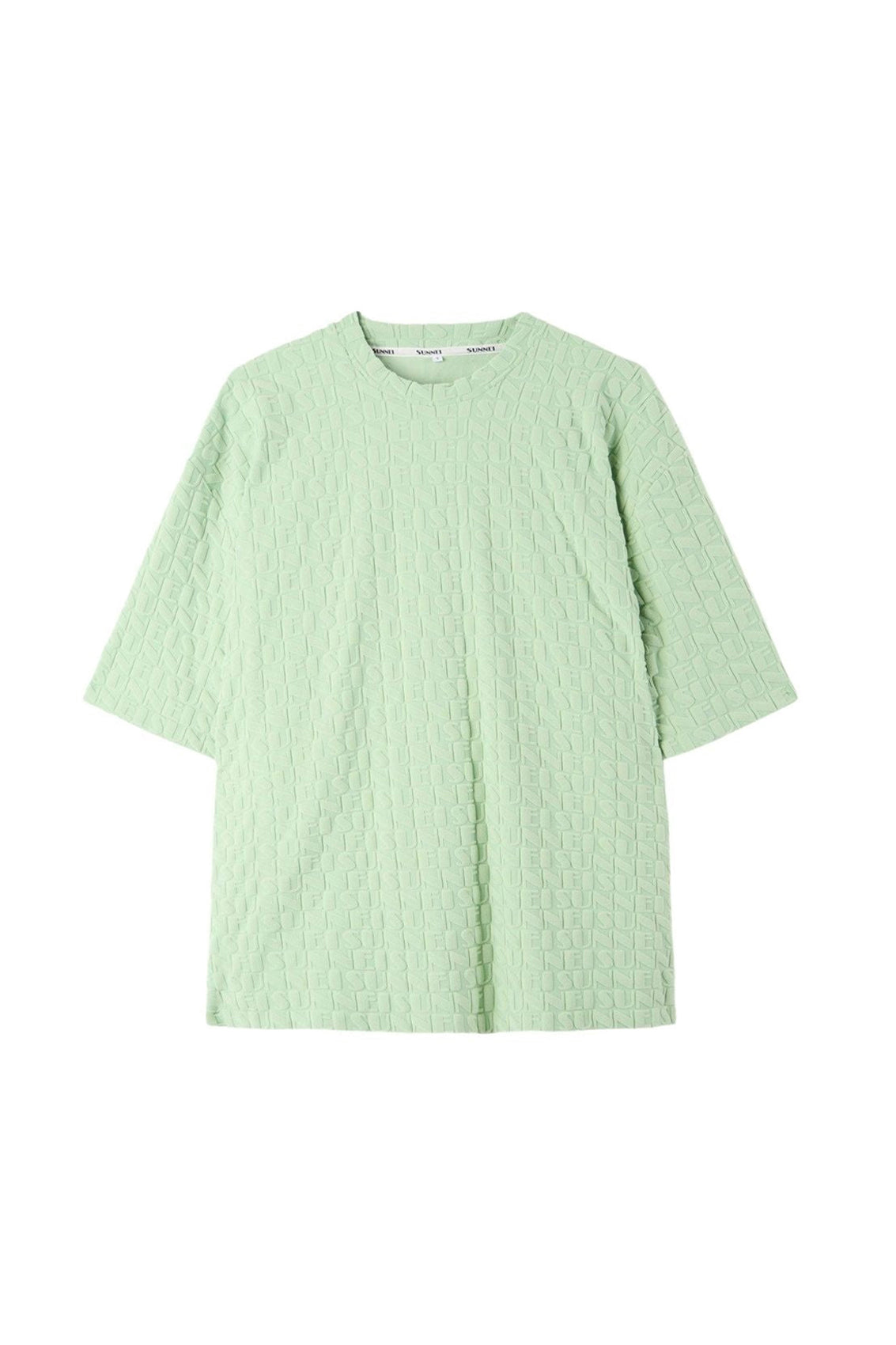 Round-neck logo T-shirt - Sage Green