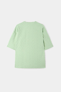 Round-neck logo T-shirt - Sage Green