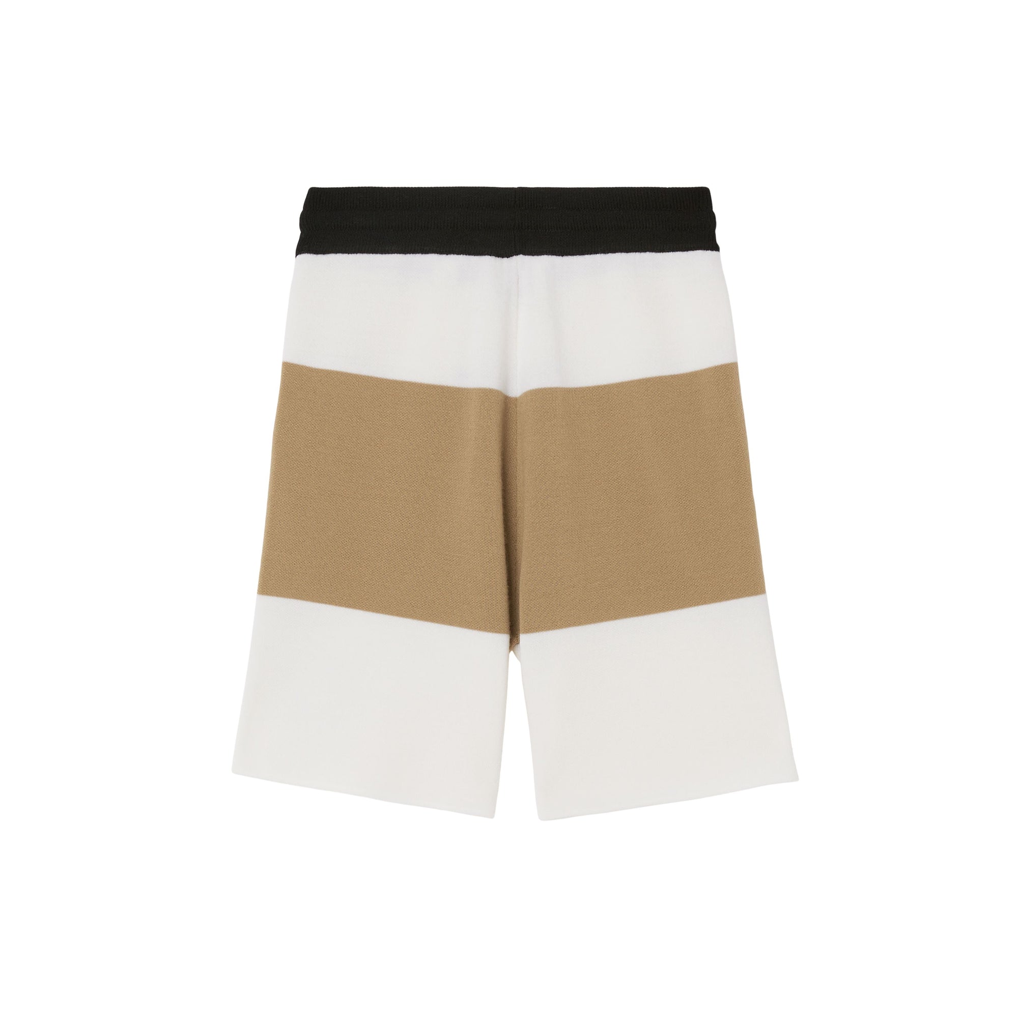 1 qty Short en laine mélangée à logo - Ivory Pattern