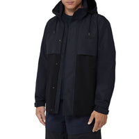 1 qty Veste légère bicolore à capuche repliable - Black