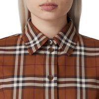 1 qty Chemise en coton à motif check - Dark Birch Brown Check