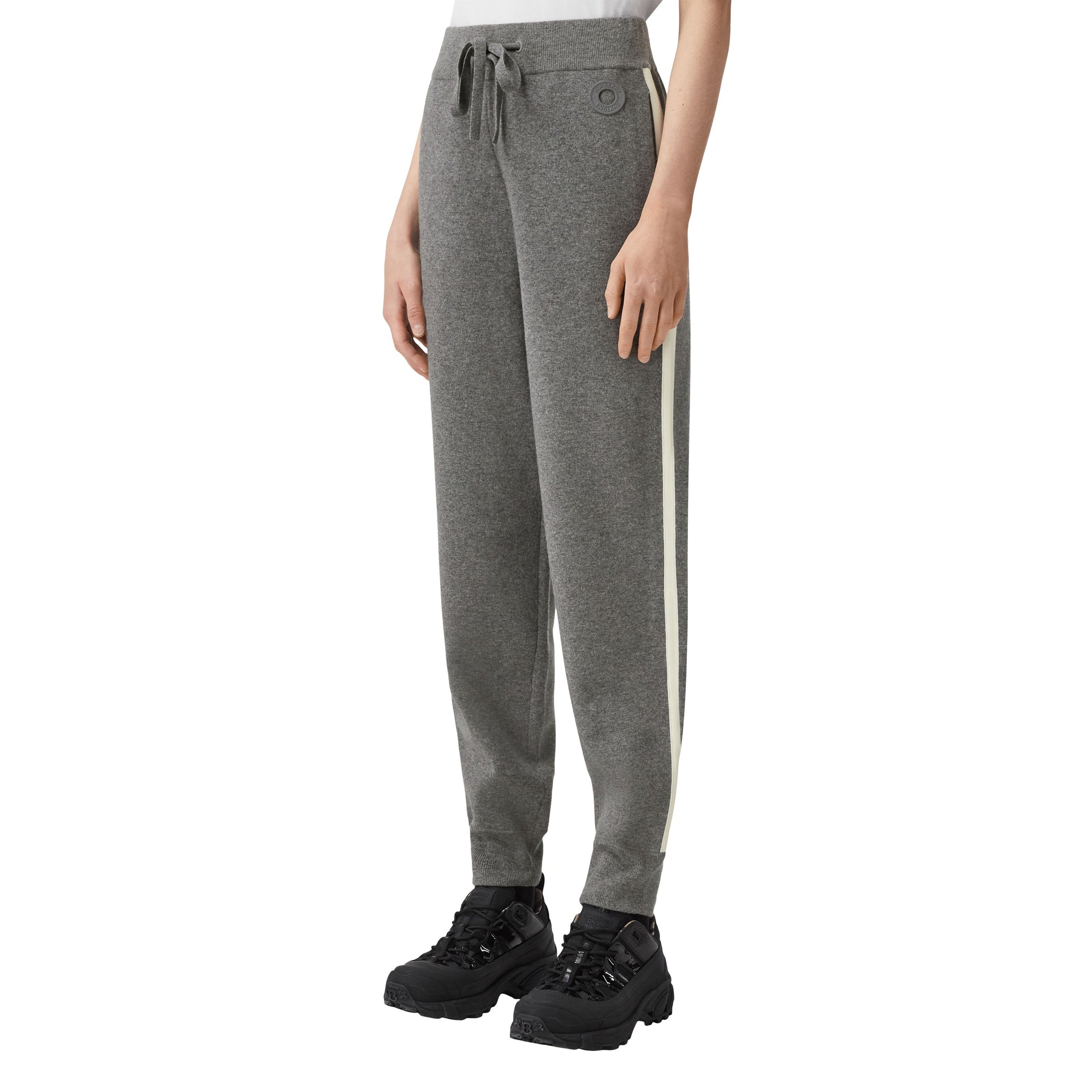 1 qty Pantalon de survêtement en laine et cachemire - Light Grey Melange