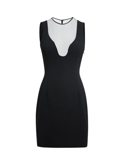 Daily Looks dress in virgin wool - Black