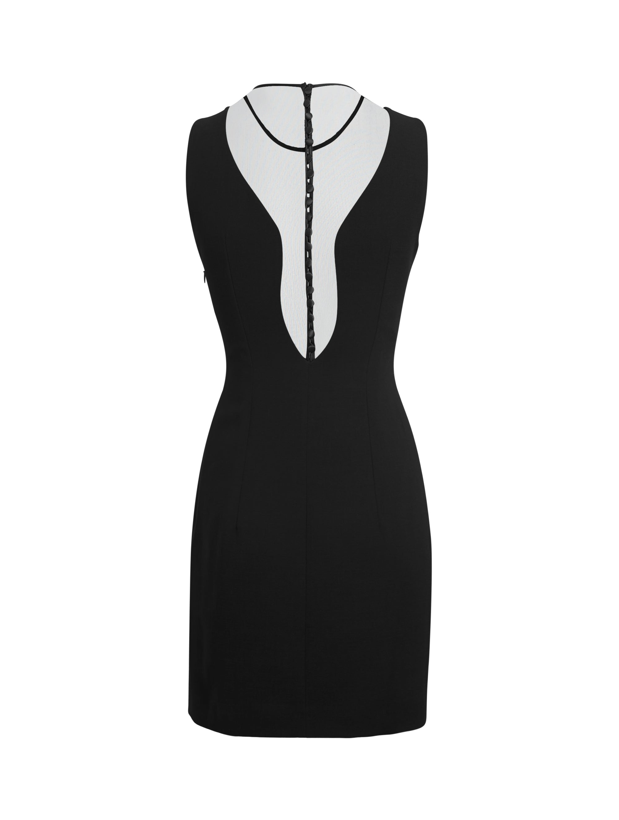 Daily Looks dress in virgin wool - Black