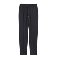 1 qty Pantalon en laine à motif monogramme - Dark Charcoal Melange