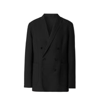 2 qty Veste ajustée en laine coupe slim - Black