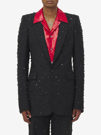 Blazer à double boutonnage en laine - Black