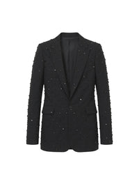 Blazer à double boutonnage en laine - Black
