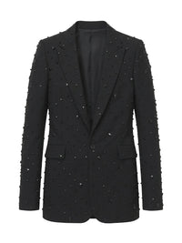 Veste à double boutonnage en laine - Black