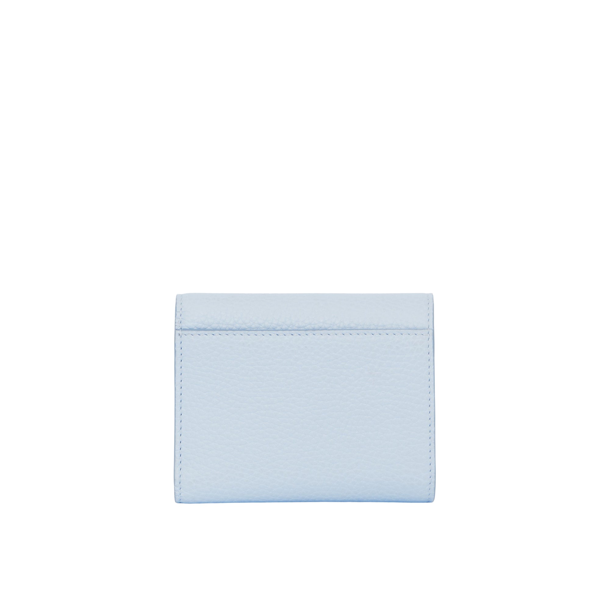 5 qty Portefeuille TB compact en cuir grainé - Pale Blue