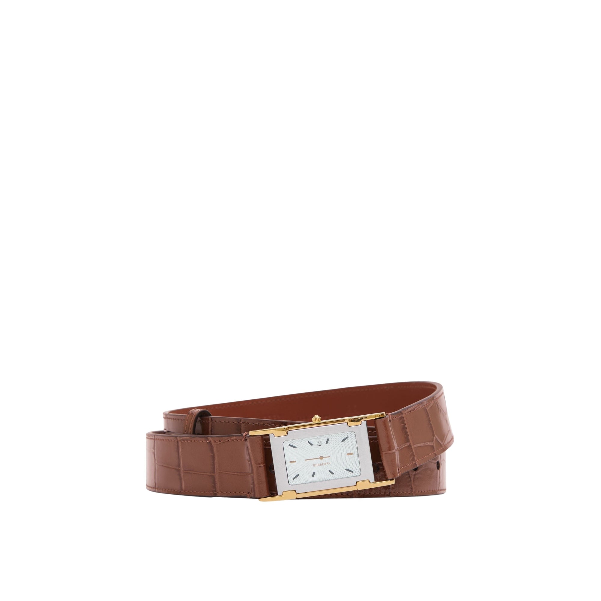 1 qty Ceinture en cuir embossé - Deep Cocoa